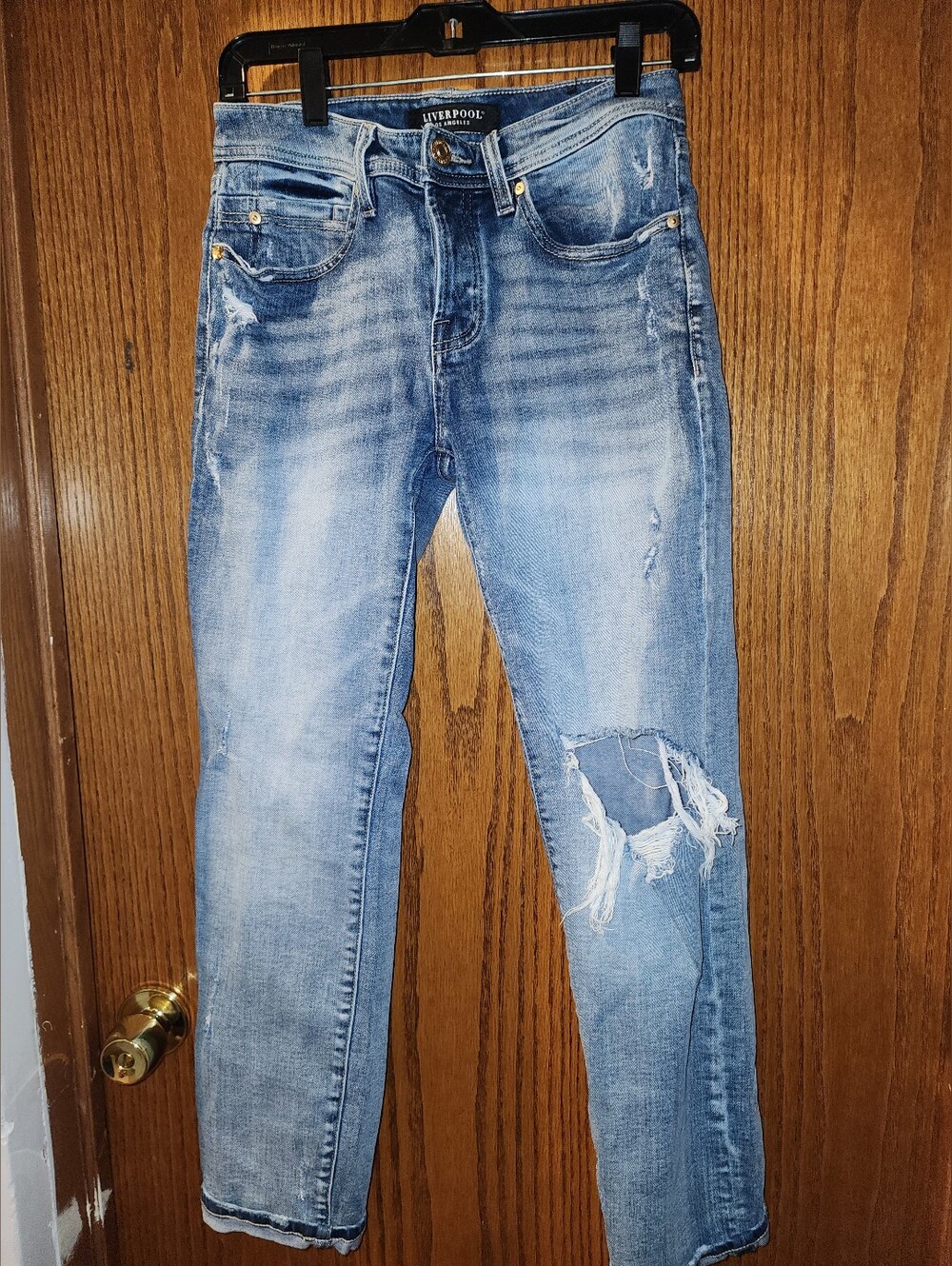 Liverpool Los Angles Light Blue Distressed Jeans 2